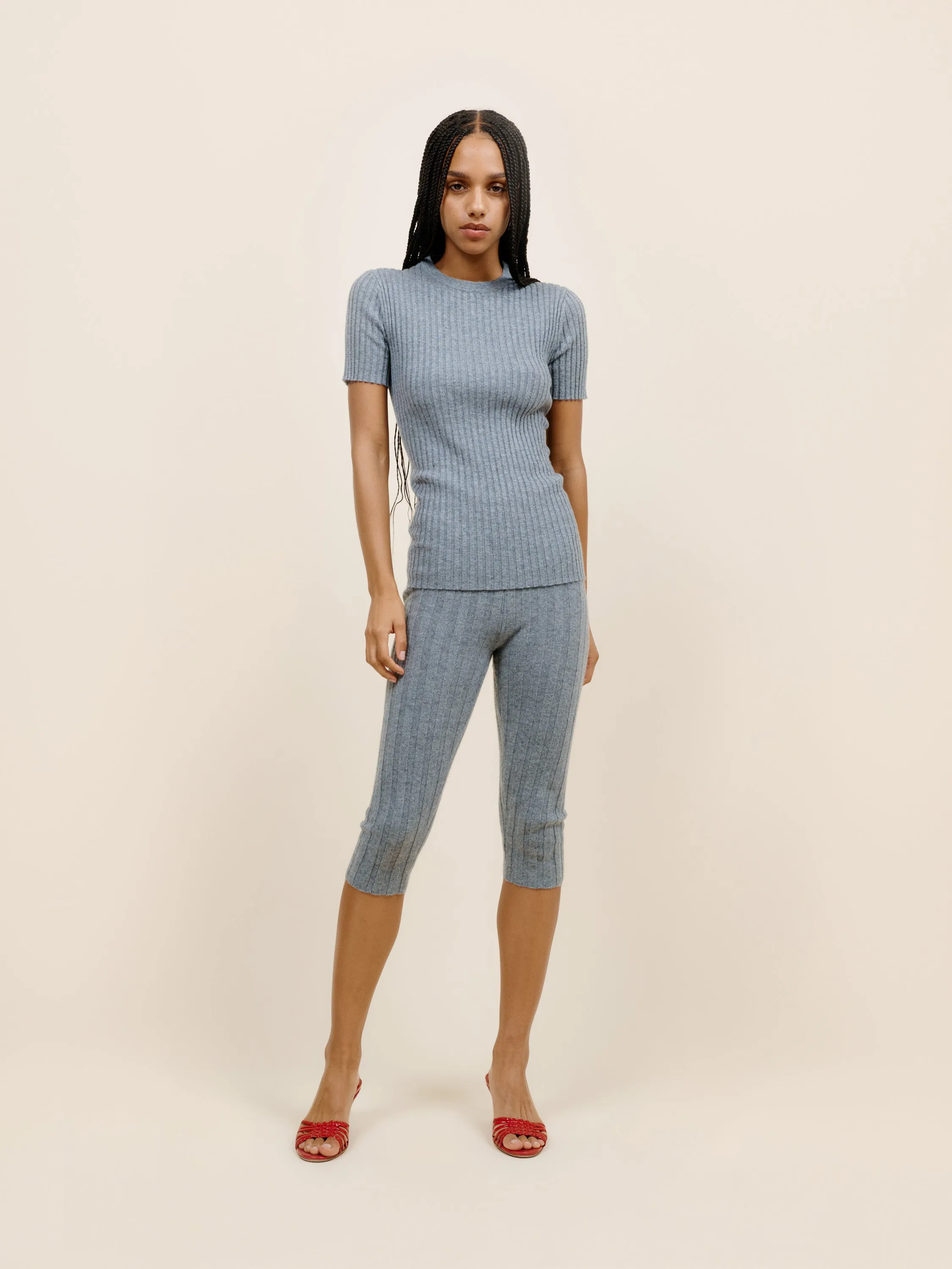 Ellie Rib Knit Tee sold by The Elder Statesman product image thumbnail 2