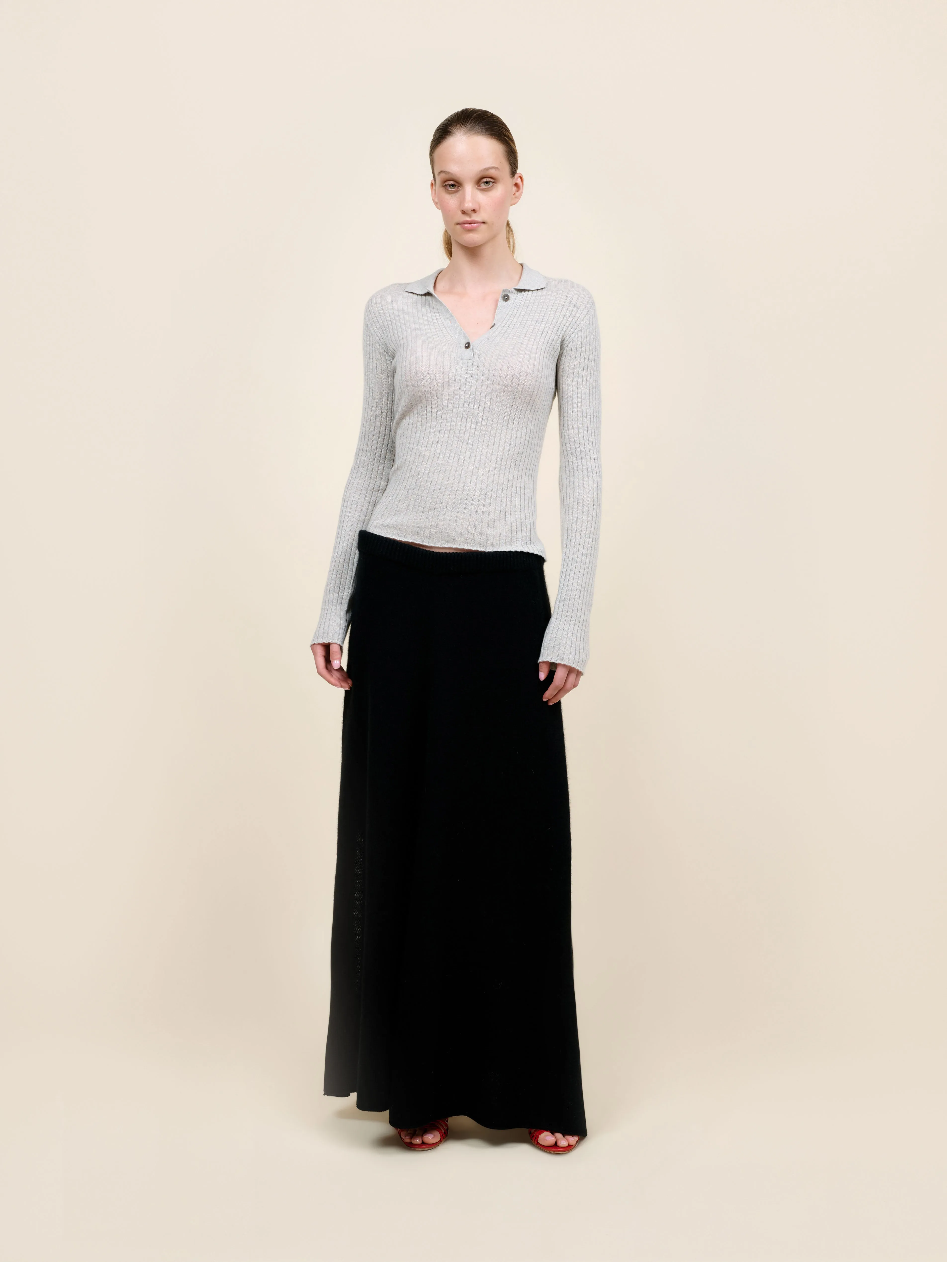 Side Slit Skirt sold by The Elder Statesman product image thumbnail 2
