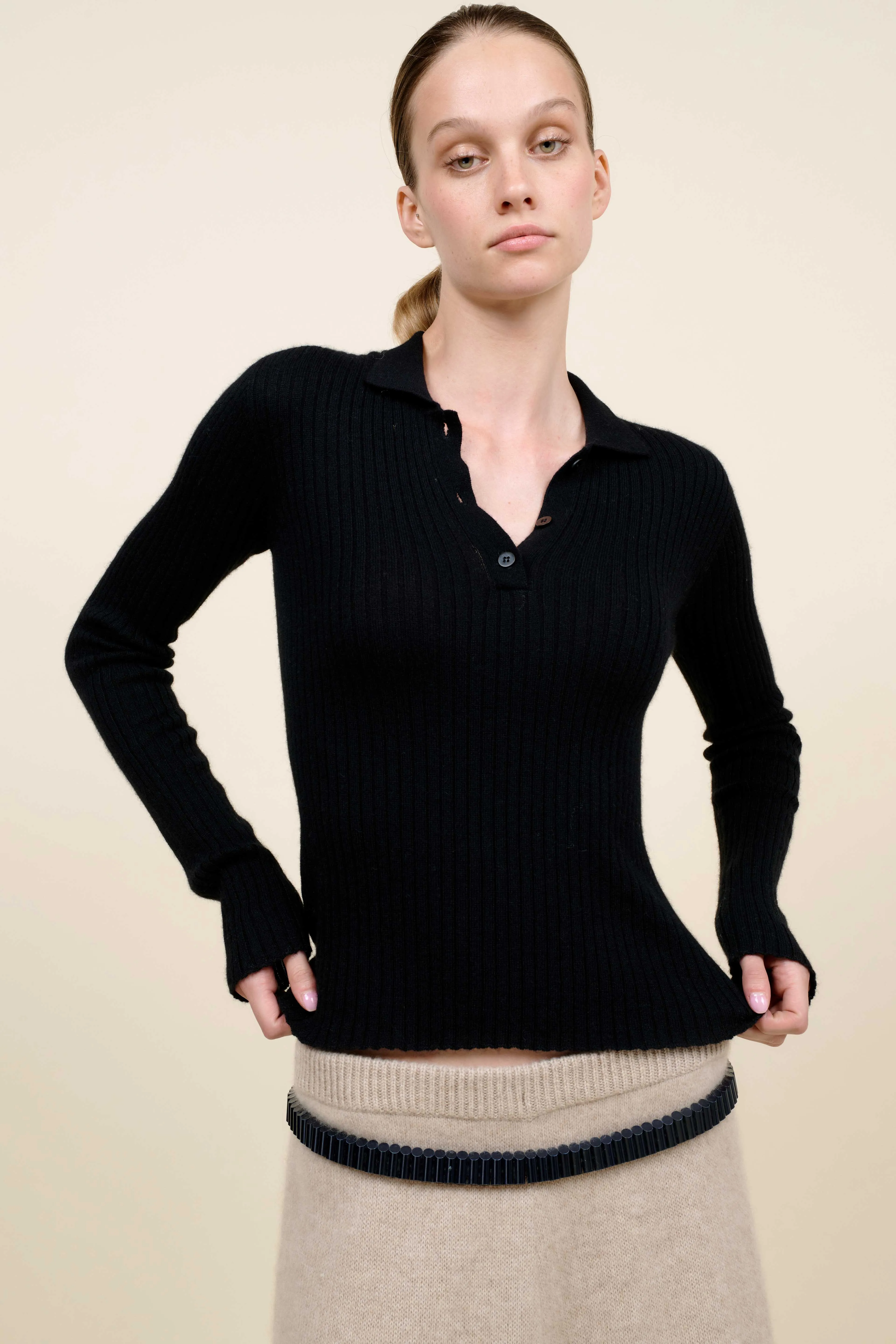 Silky Cash Women's Polo sold by The Elder Statesman product image thumbnail 4