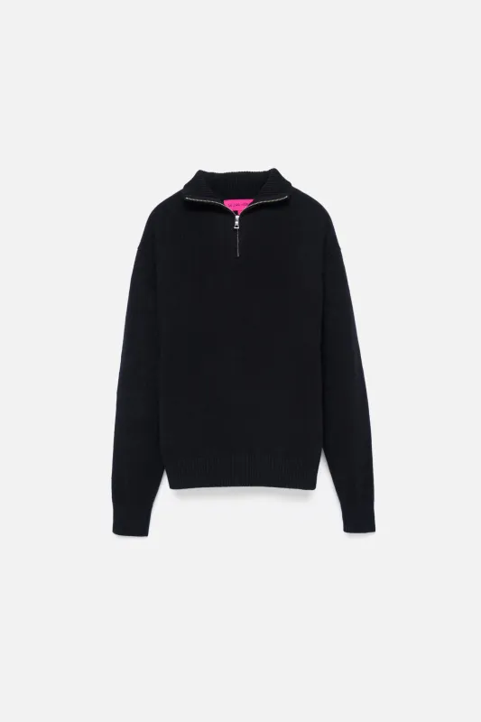 Relaxed Half Zip made by The Elder Statesman