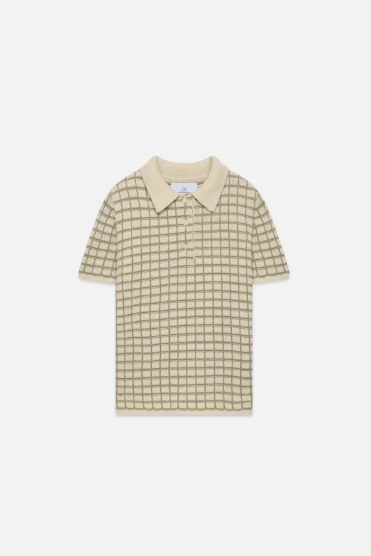 Ida Checkered Polo made by The Elder Statesman