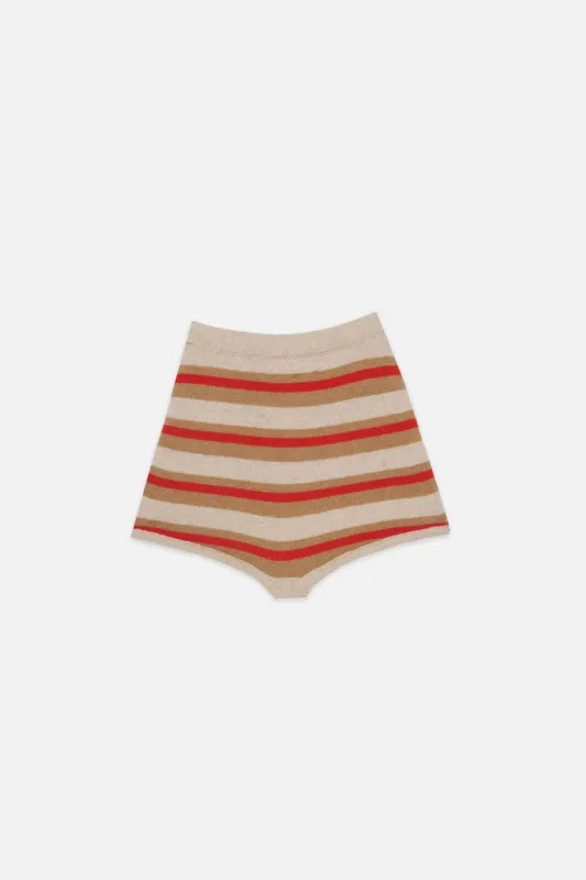 Hallie Stripe Tap Short made by The Elder Statesman