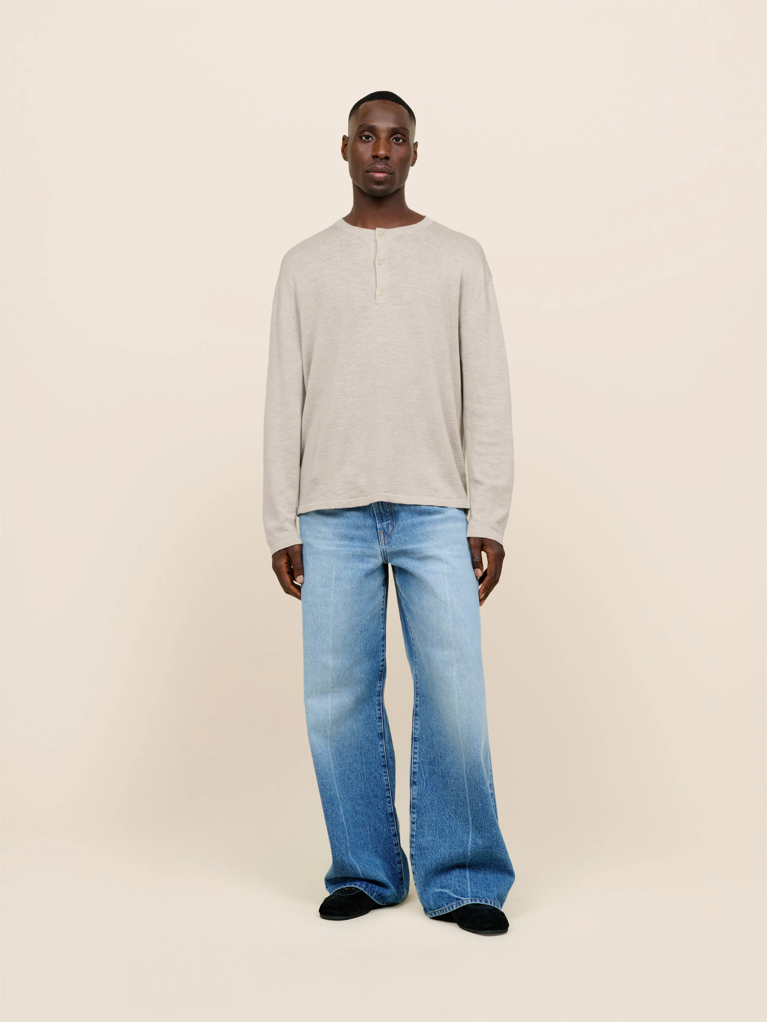 Lenny Knit Henley sold by The Elder Statesman product image thumbnail 2