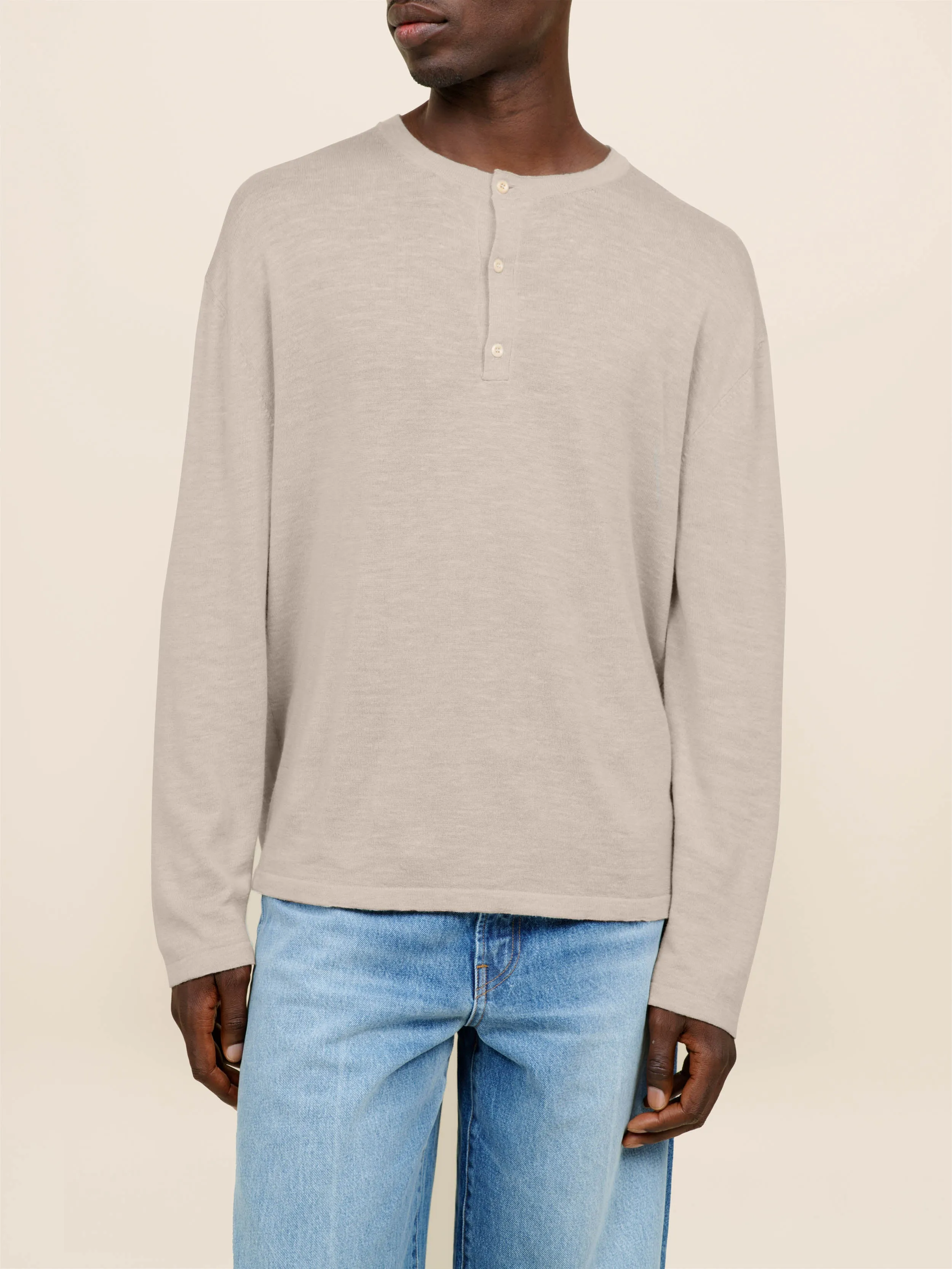 Lenny Knit Henley sold by The Elder Statesman product image thumbnail 3