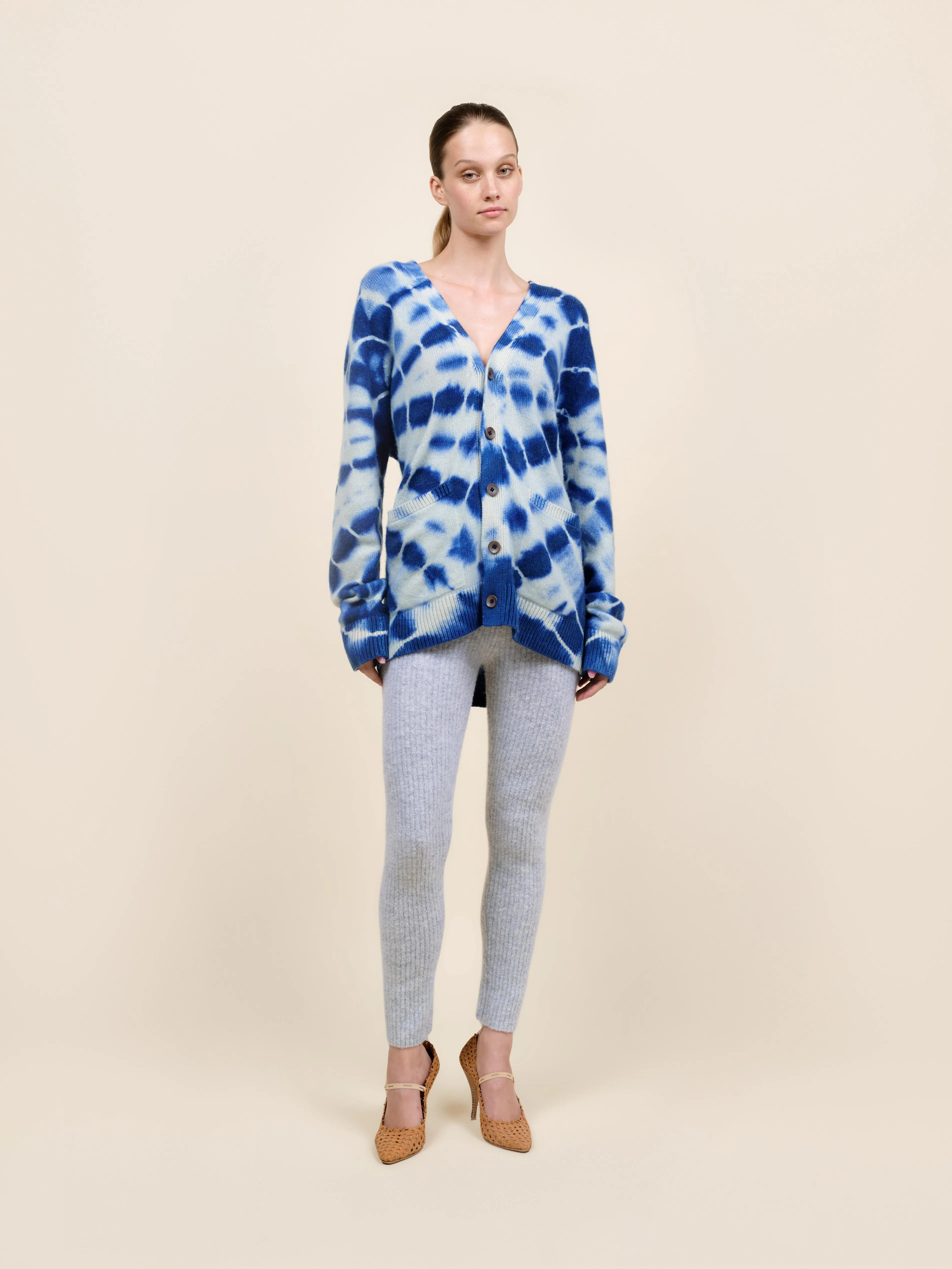 Web Flare Relaxed Cardigan sold by The Elder Statesman product image thumbnail 2
