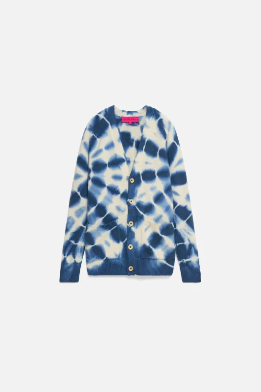 Web Flare Relaxed Cardigan made by The Elder Statesman