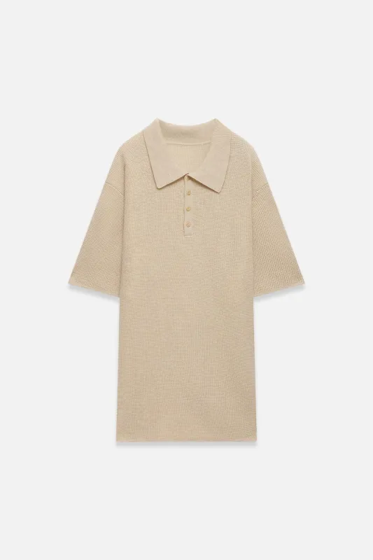 Superlight Waffle Stitch Polo made by The Elder Statesman