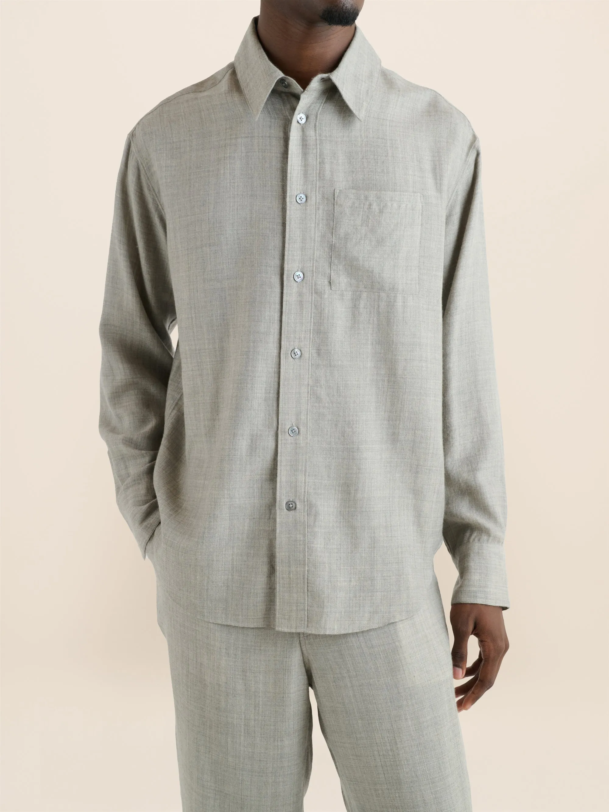Cashmina Big Shirt sold by The Elder Statesman product image thumbnail 3