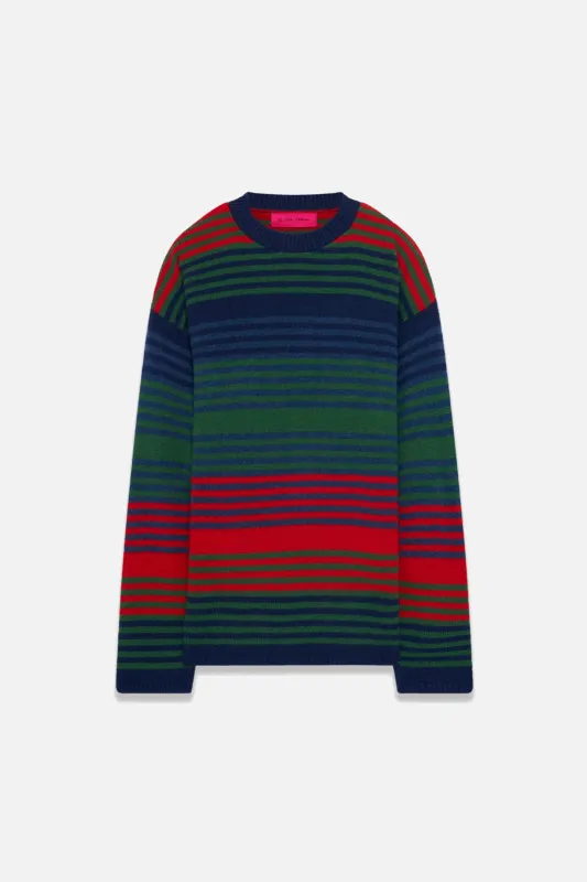 Dume Stripe Crew made by The Elder Statesman