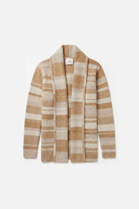 Stripe Smoking Jacket made by The Elder Statesman