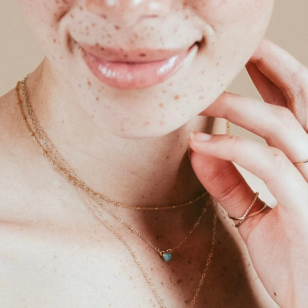 Devi Arts Collective | Gold Ball Layering Choker sold by Fort