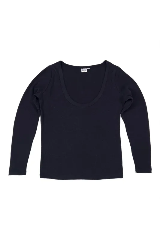 Jungmaven | Paseo Long Sleeve Tee - Black sold by Fort