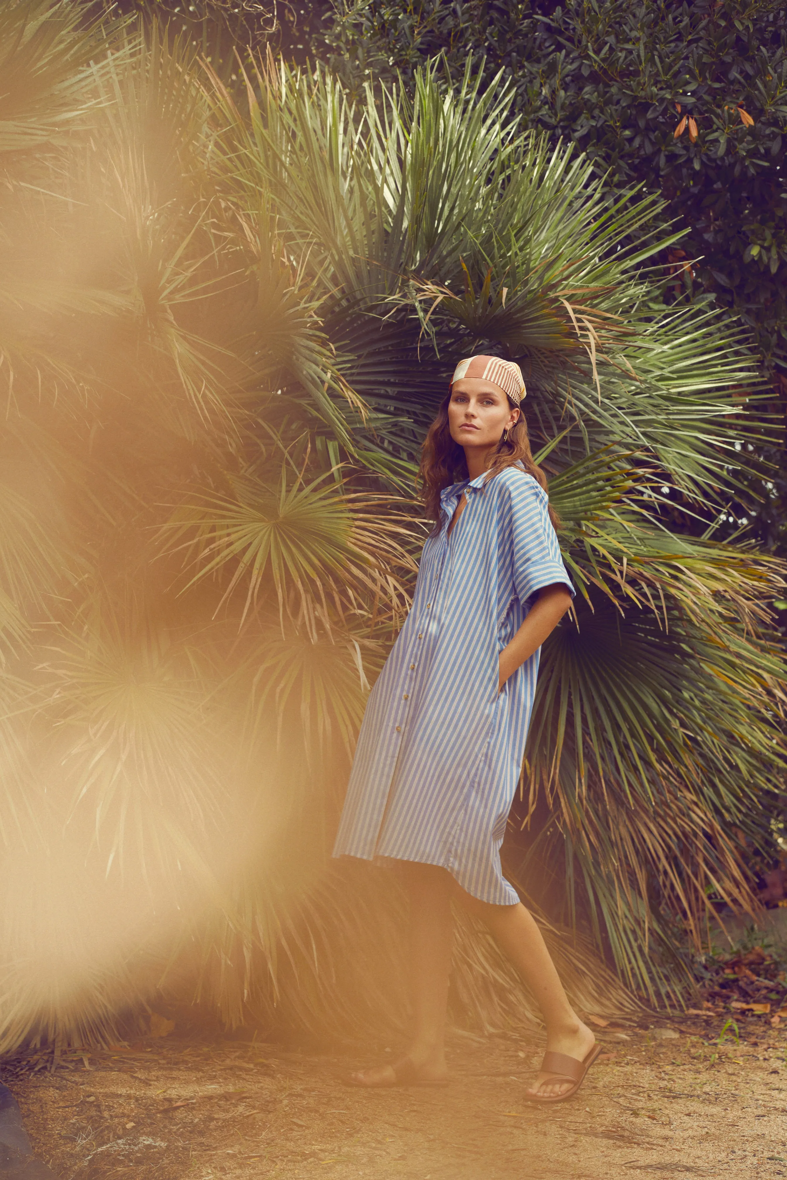 Yerse | Shirt Dress - Blue Stripe sold by Fort product image thumbnail 3