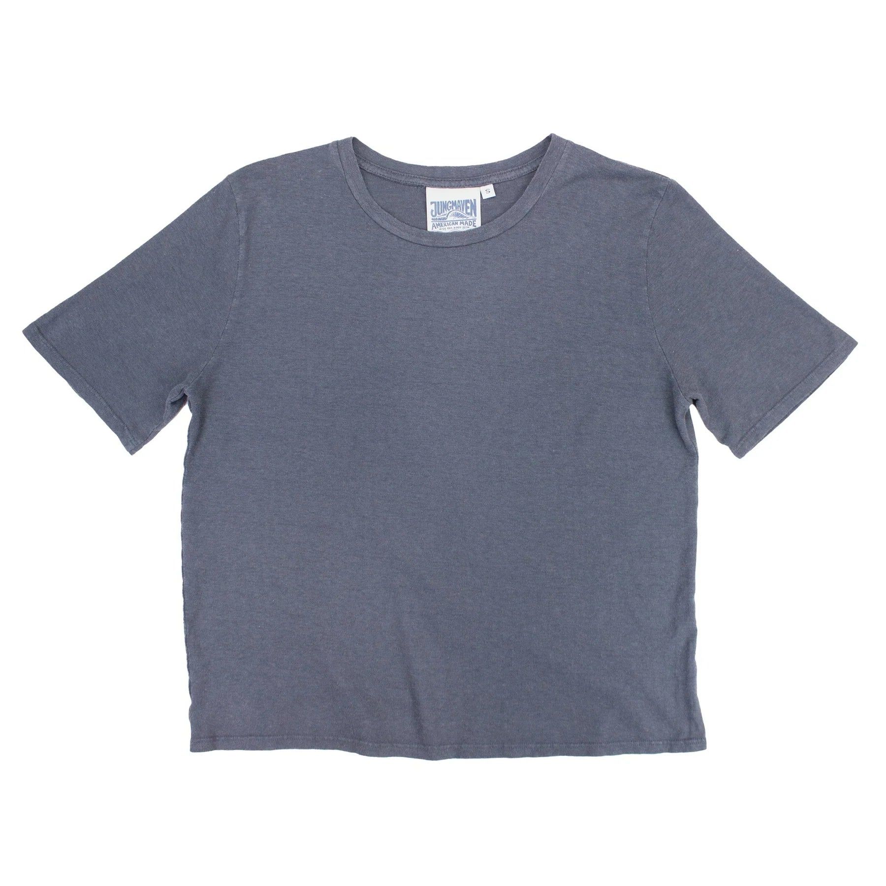 Jungmaven | Silverlake Cropped Tee - Diesel Grey sold by Fort