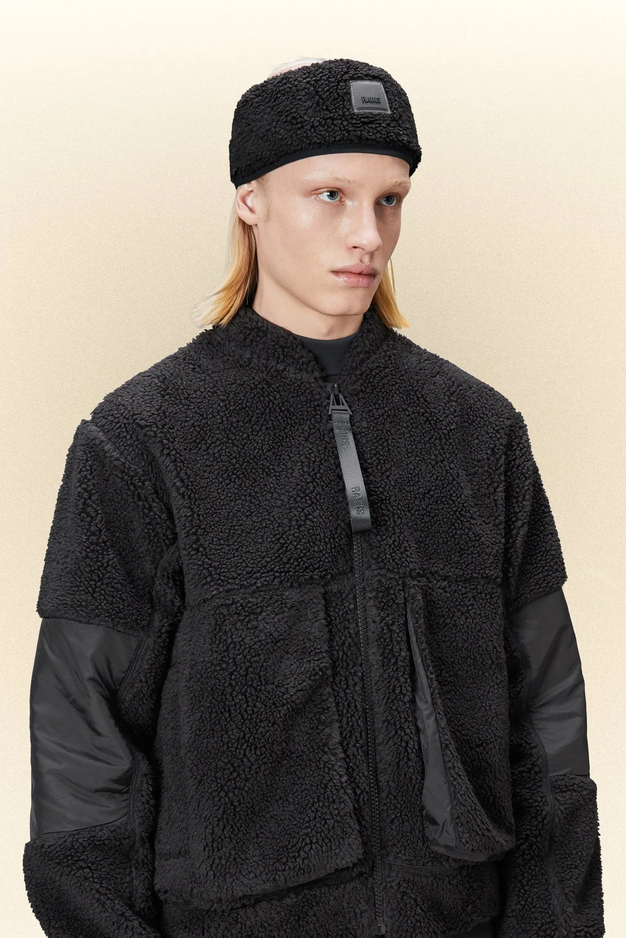 Rains | Kofu Fleece Headband - Black sold by Fort