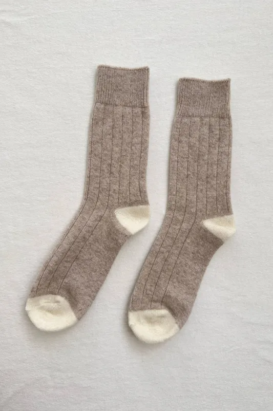 Le Bon Shoppe | Classic Cashmere Socks - Fawn sold by Fort