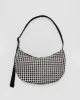 Baggu | Medium Nylon Crescent Bag - Black & White Gingham sold by Fort