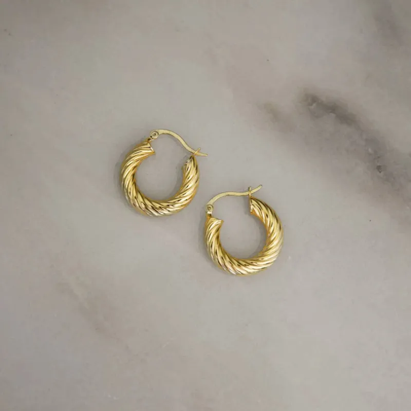 Love Local Jewelry | Nira Hoops 2cm - Gold sold by Fort