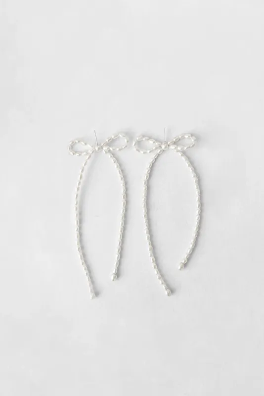Kara Yoo | Margot Earrings - Rice Pearl sold by Fort
