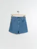 Indi & Cold | Plain Twill Demin Shorts sold by Fort