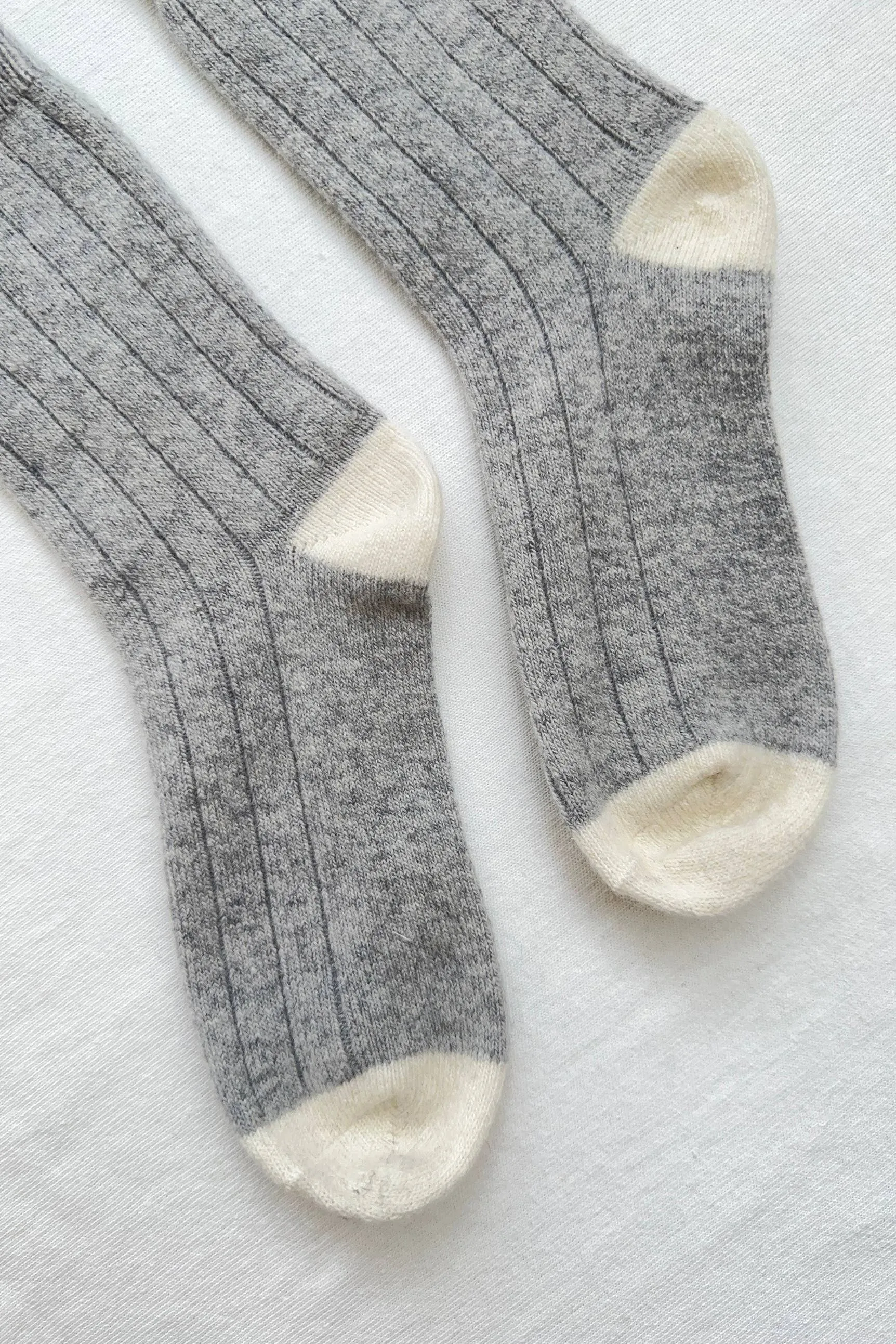 Le Bon Shoppe | Classic Cashmere Socks - Grey Melange sold by Fort product image thumbnail 3