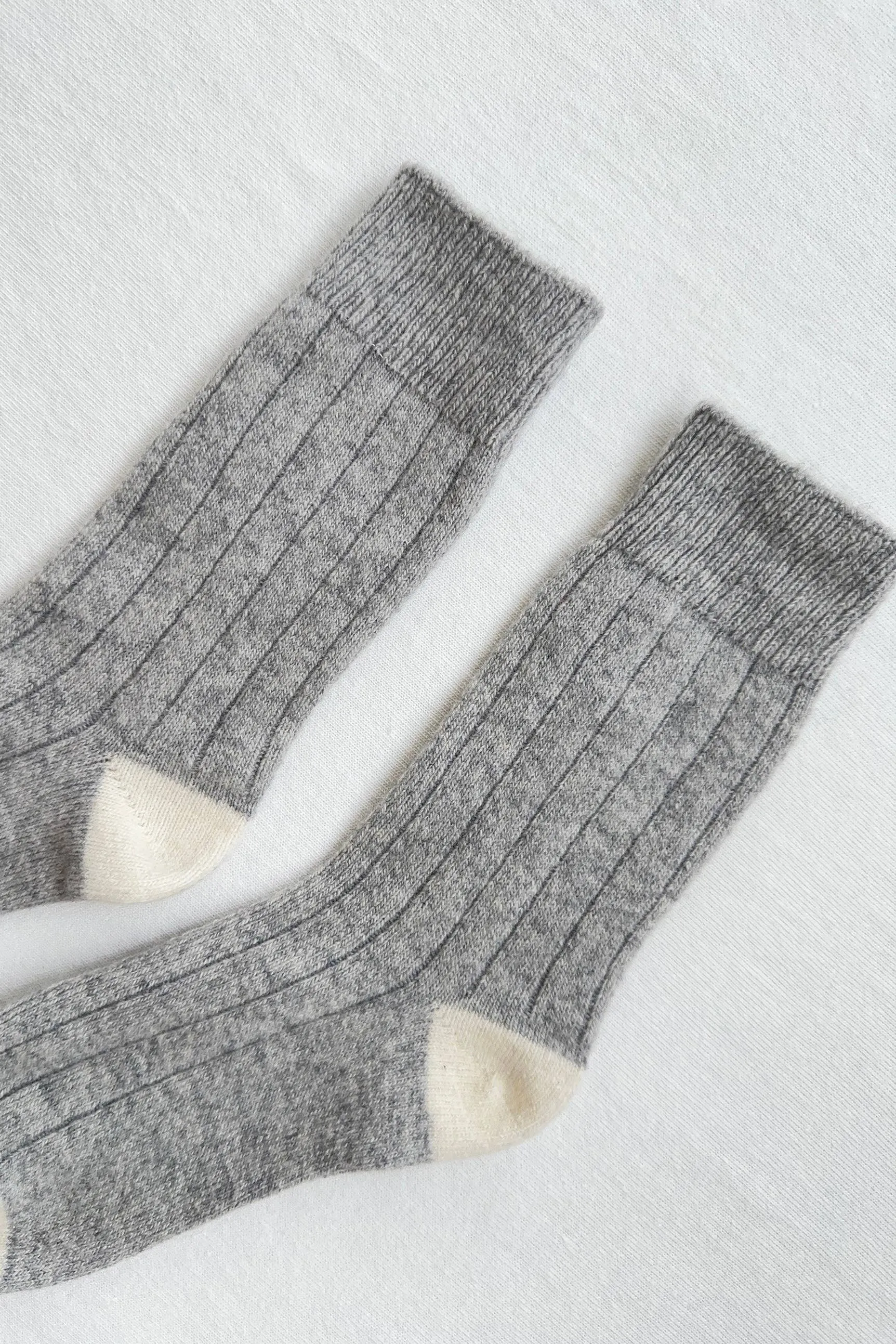 Le Bon Shoppe | Classic Cashmere Socks - Grey Melange sold by Fort product image thumbnail 4