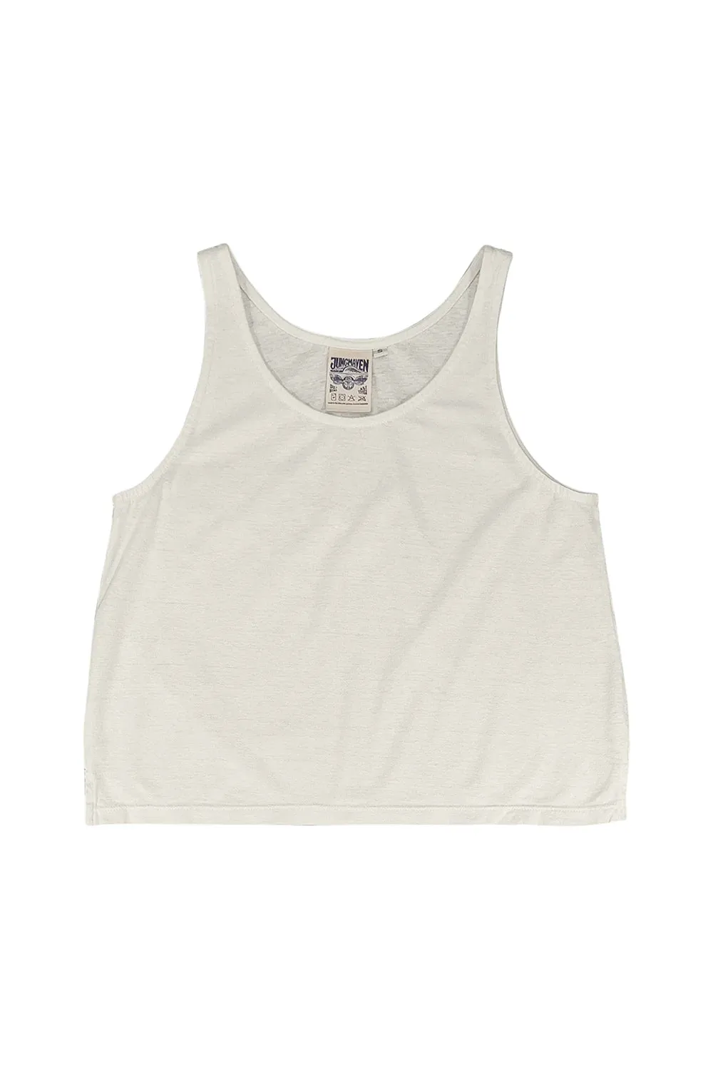 Jungmaven | Cropped Tank - Washed White sold by Fort