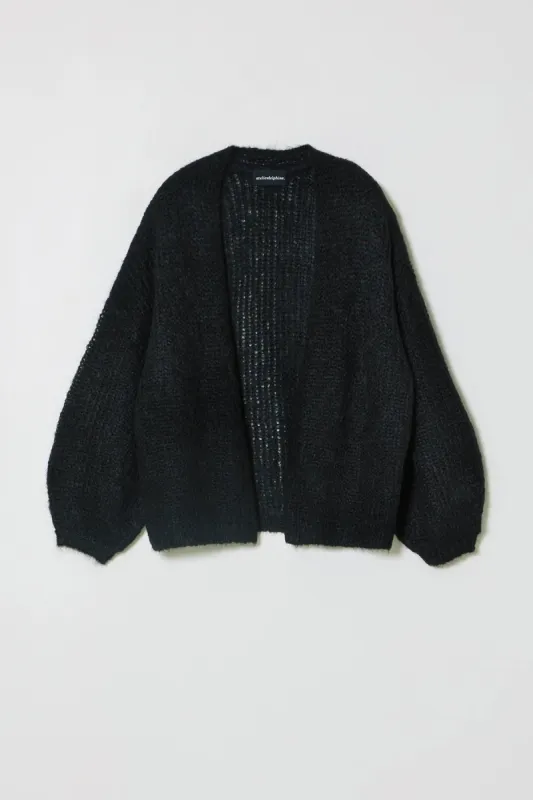 Atelier Delphine | Cora Cardigan in Suri Alpaca - Black sold by Fort