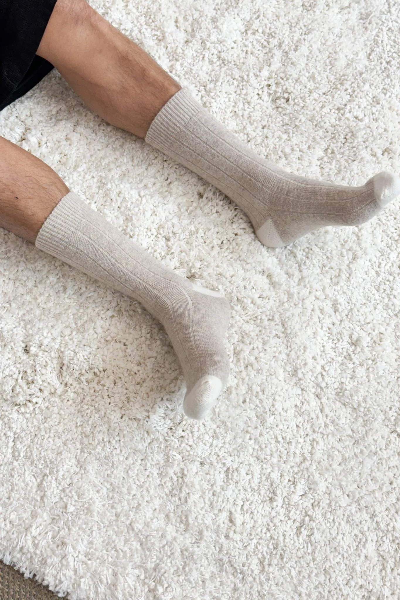 Le Bon Shoppe | Extended Cashmere Classic Socks - Fawn sold by Fort product image thumbnail 3