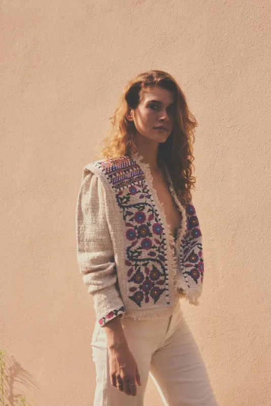 Louizon | Orence Jacket - Ecru sold by Fort
