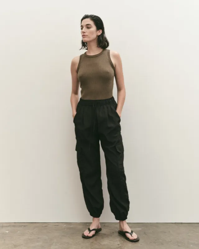 Mijeong Park | Lightweight Cargo Pant - Black sold by Fort