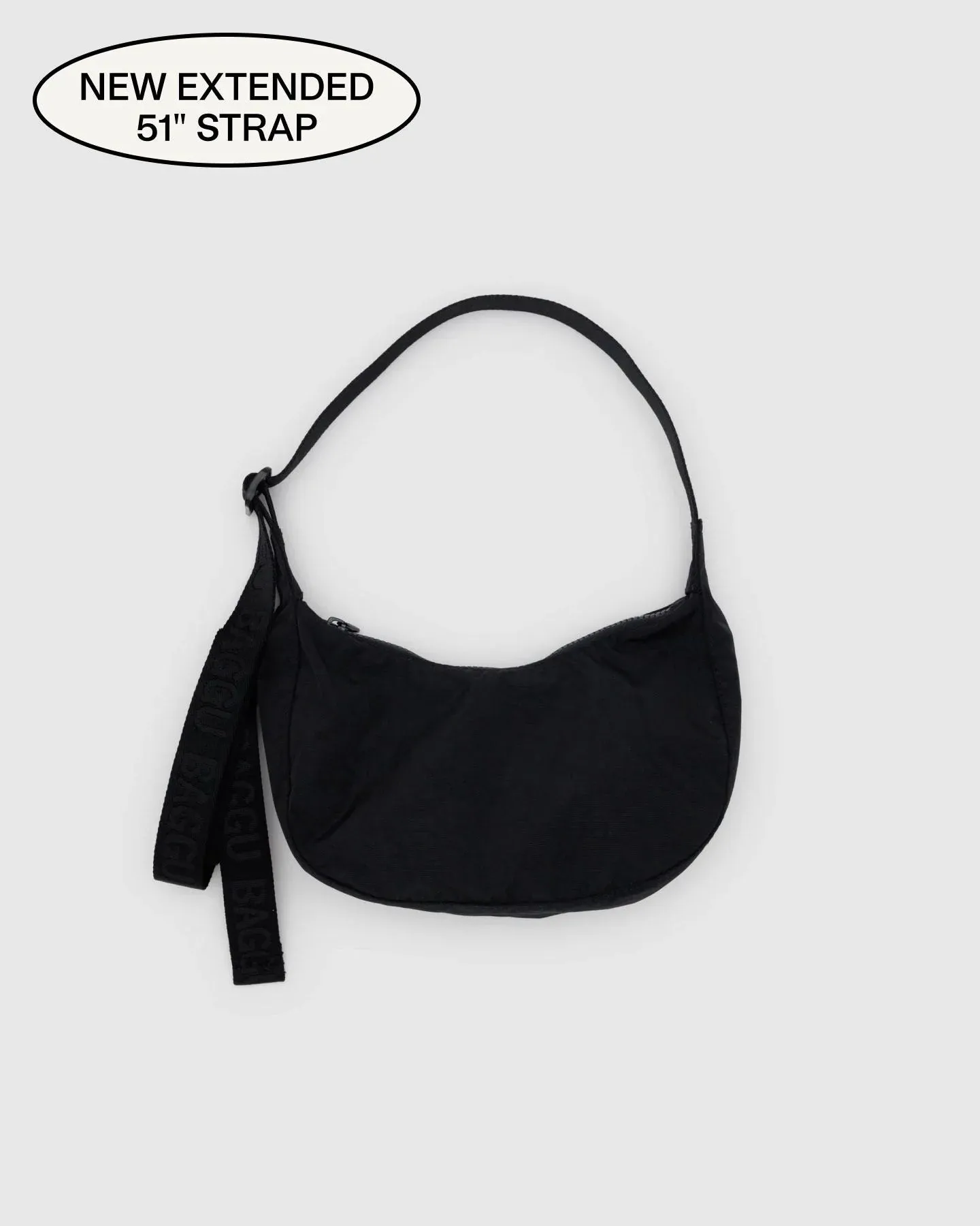 Baggu | Small Nylon Crescent Bag - Black sold by Fort product image thumbnail 3