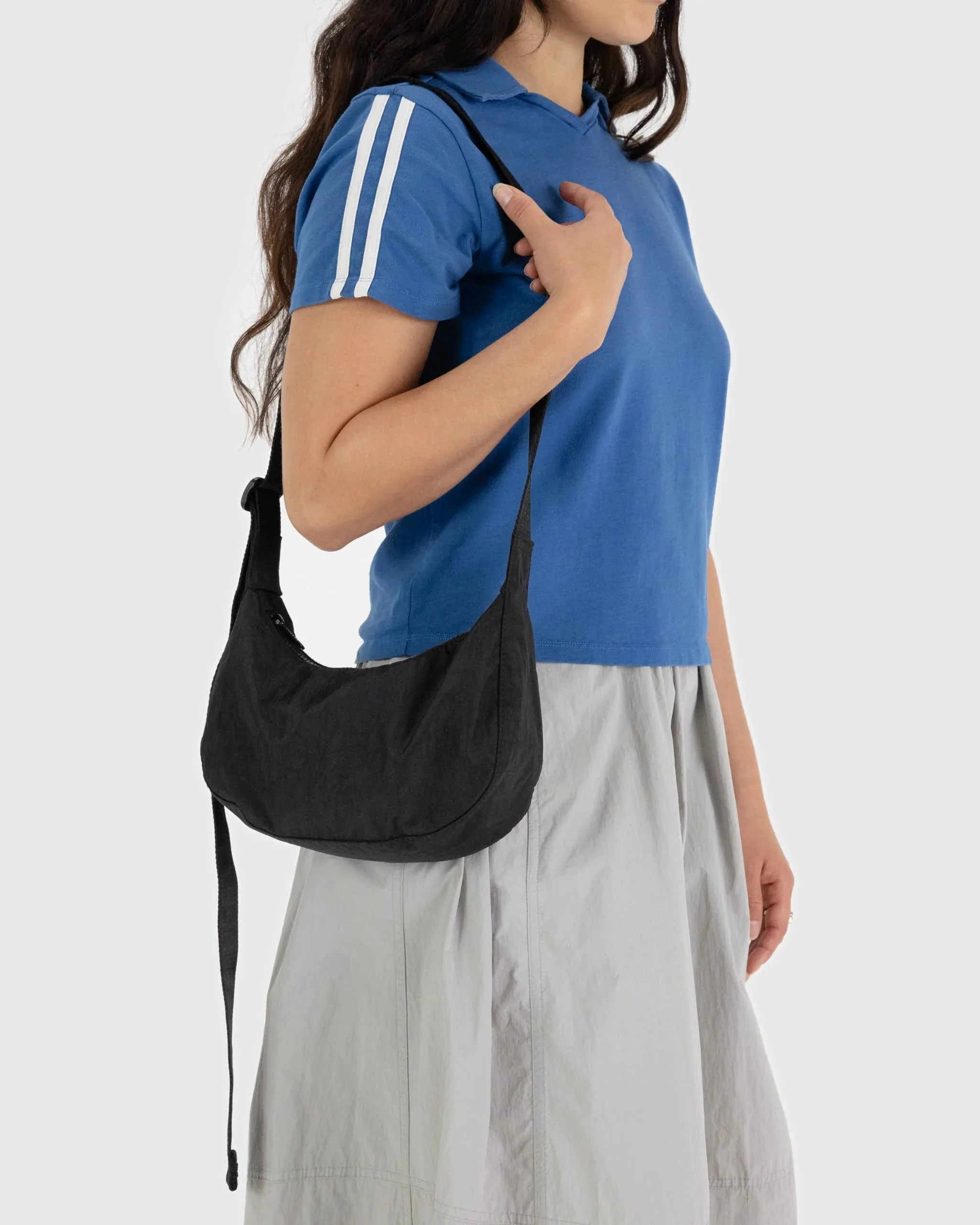 Baggu | Small Nylon Crescent Bag - Black sold by Fort