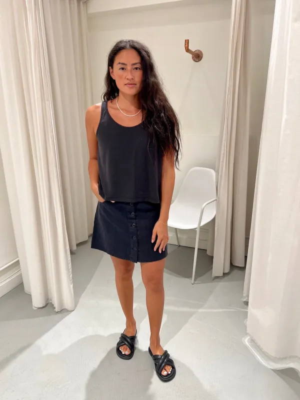 Jungmave | Cropped Tank - Black sold by Fort