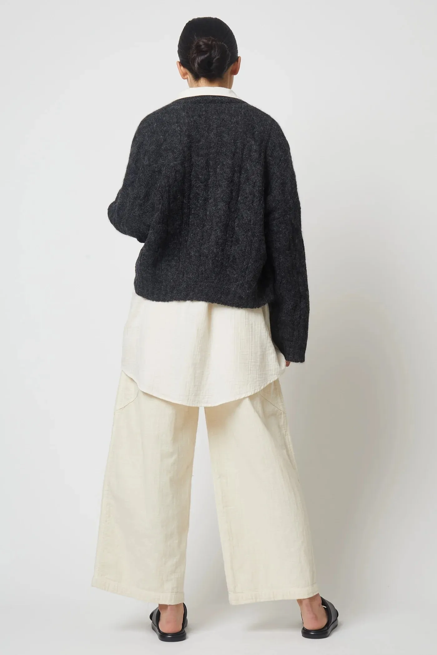 Atelier Delphine | Tristan Cardigan - Charcoal sold by Fort product image thumbnail 5