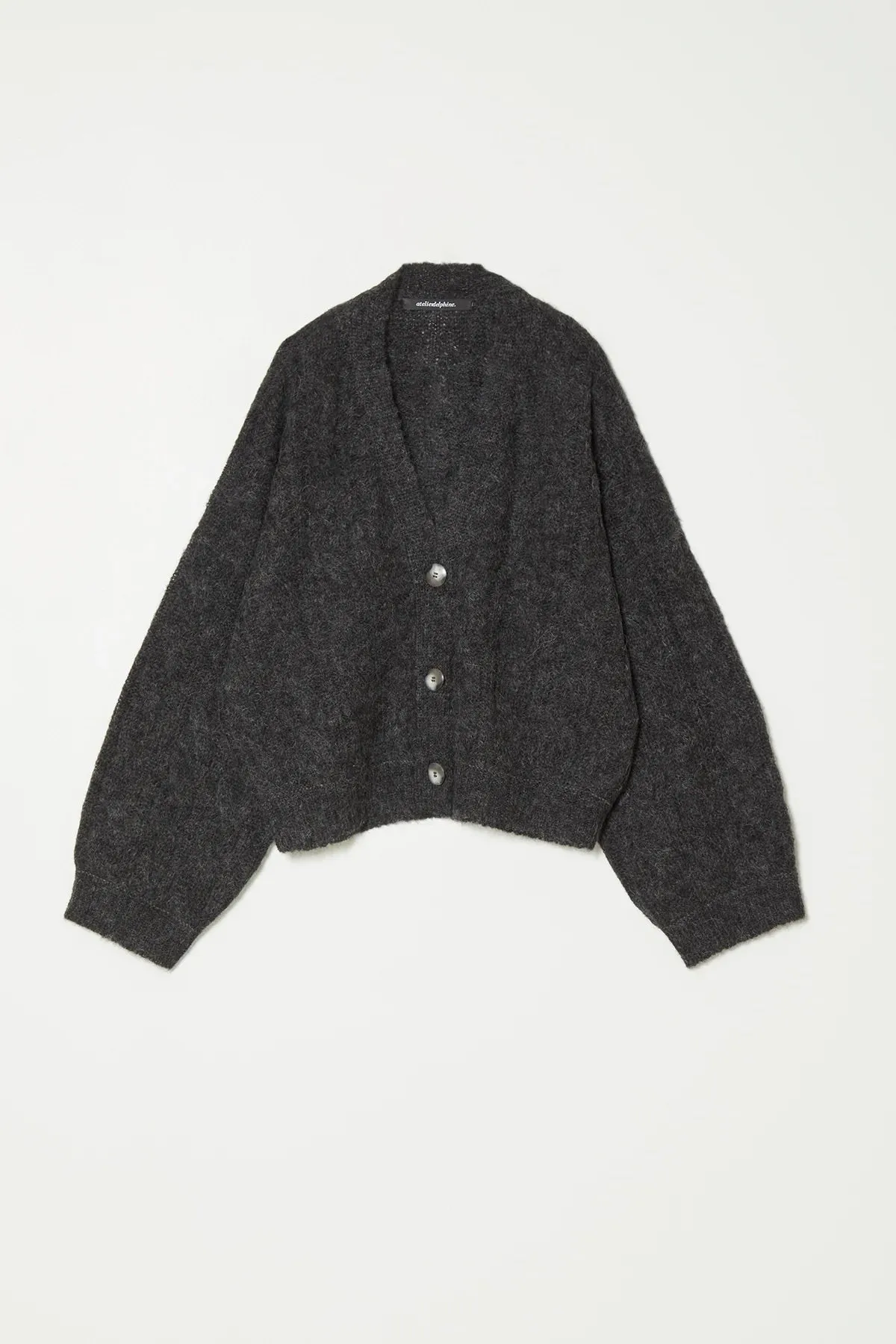 Atelier Delphine | Tristan Cardigan - Charcoal sold by Fort product image thumbnail 2