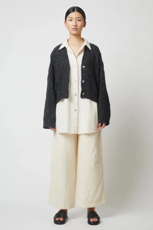 Atelier Delphine | Tristan Cardigan - Charcoal sold by Fort