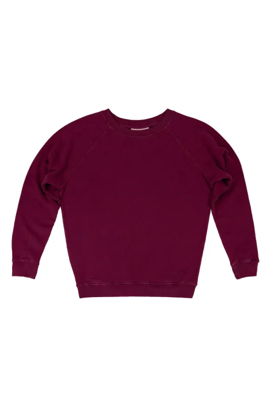 Jungmaven | Bonfire Raglan Sweatshirt - Burgandy sold by Fort