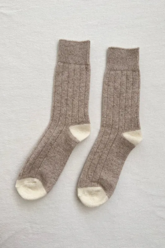 Le Bon Shoppe | Classic Cashmere Sock - Fawn sold by Fort