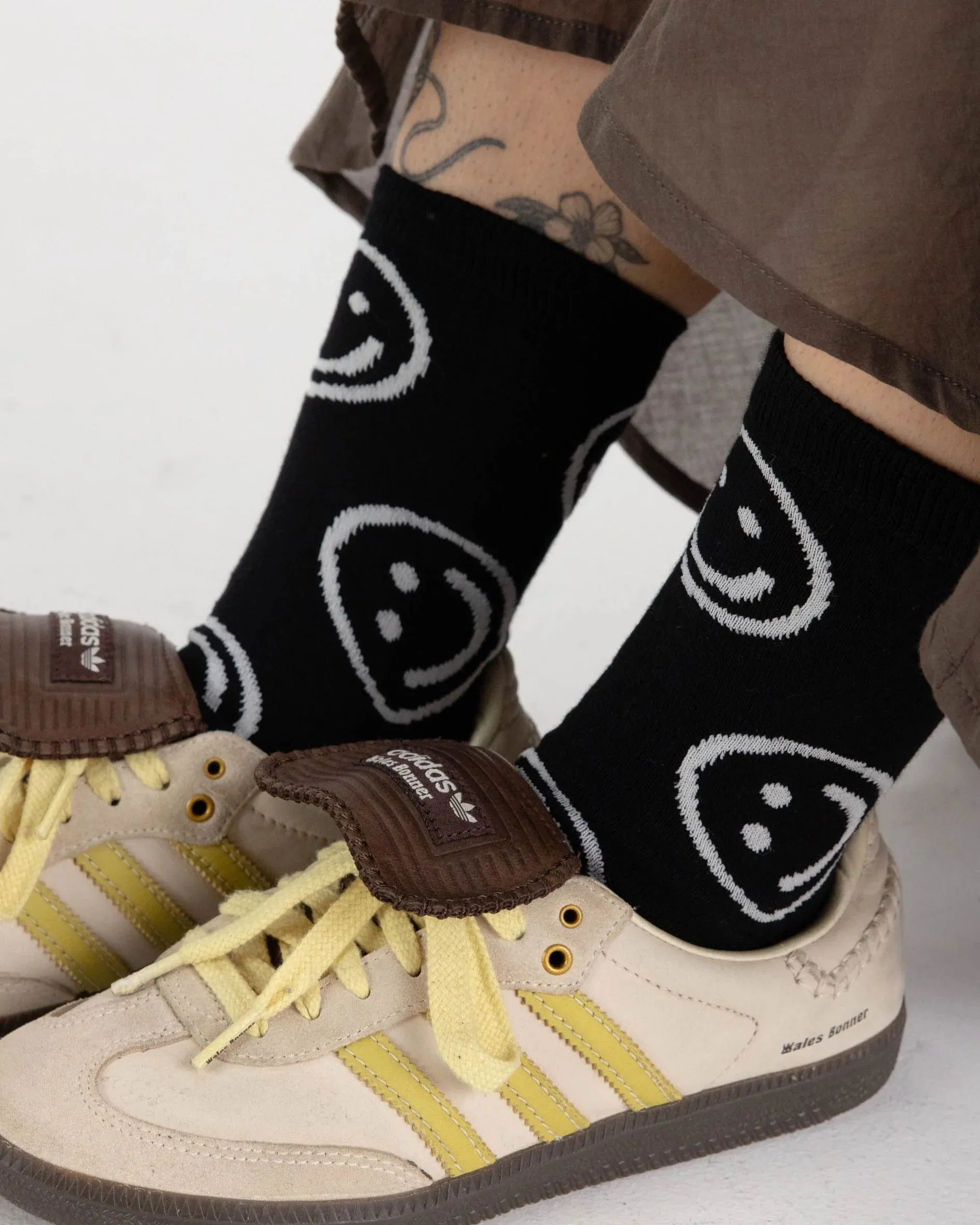 Baggu | Crew Socks - Black Happy sold by Fort product image thumbnail 2