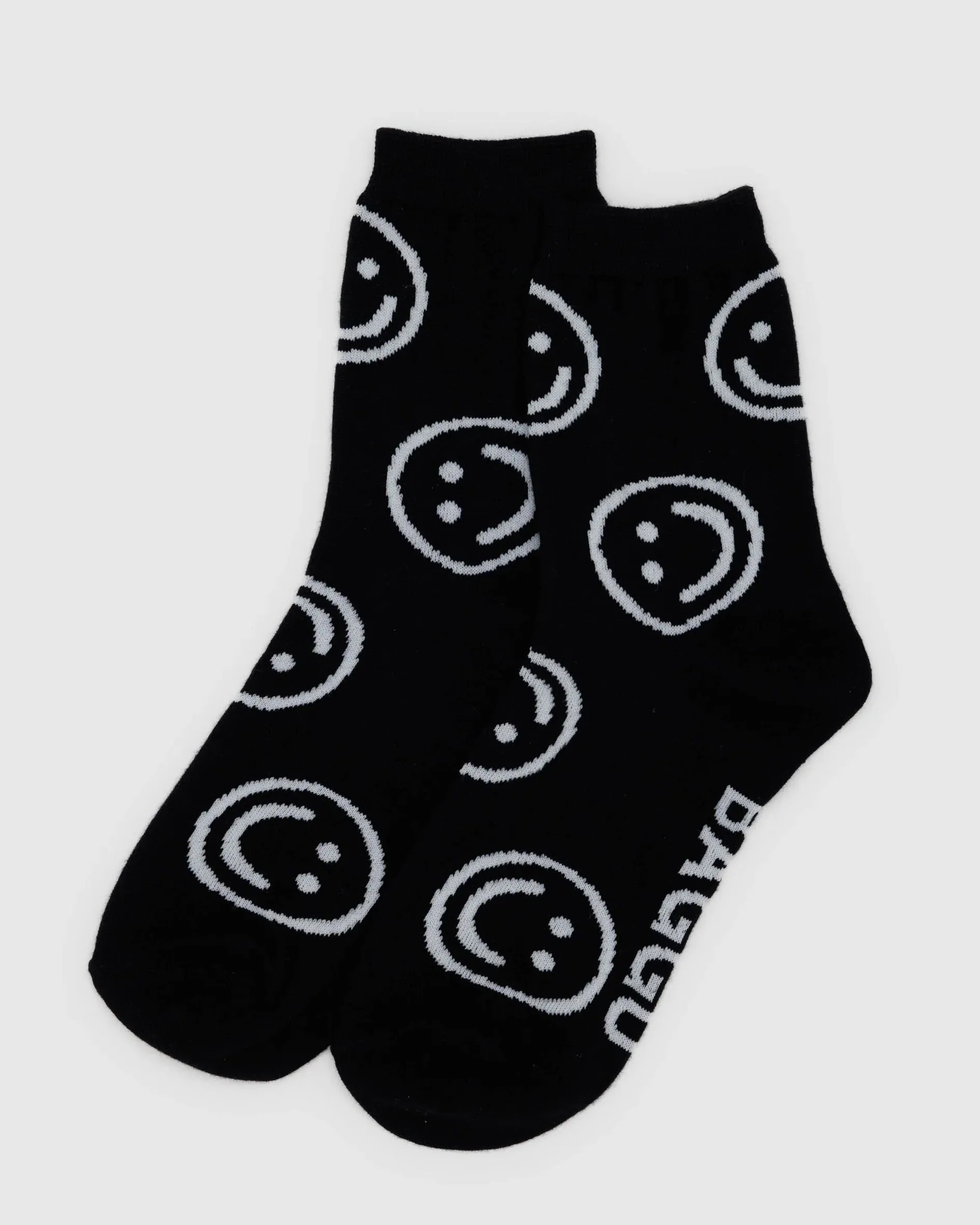 Baggu | Crew Socks - Black Happy sold by Fort