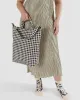 Baggu | Duck Bag Zip - Black and White Gingham sold by Fort