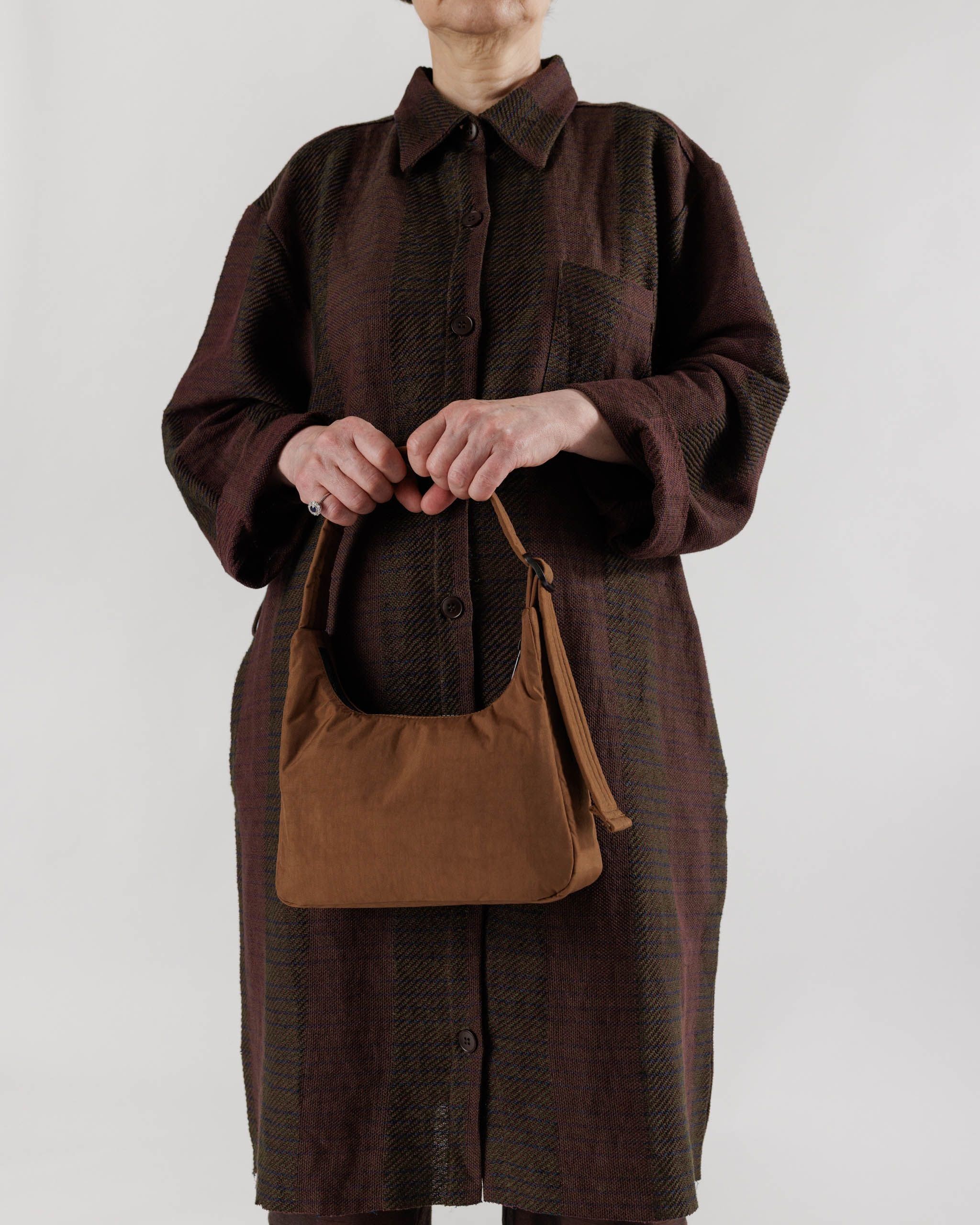 Baggu | Mini Nylon Shoulder Bag - Brown sold by Fort product image thumbnail 2