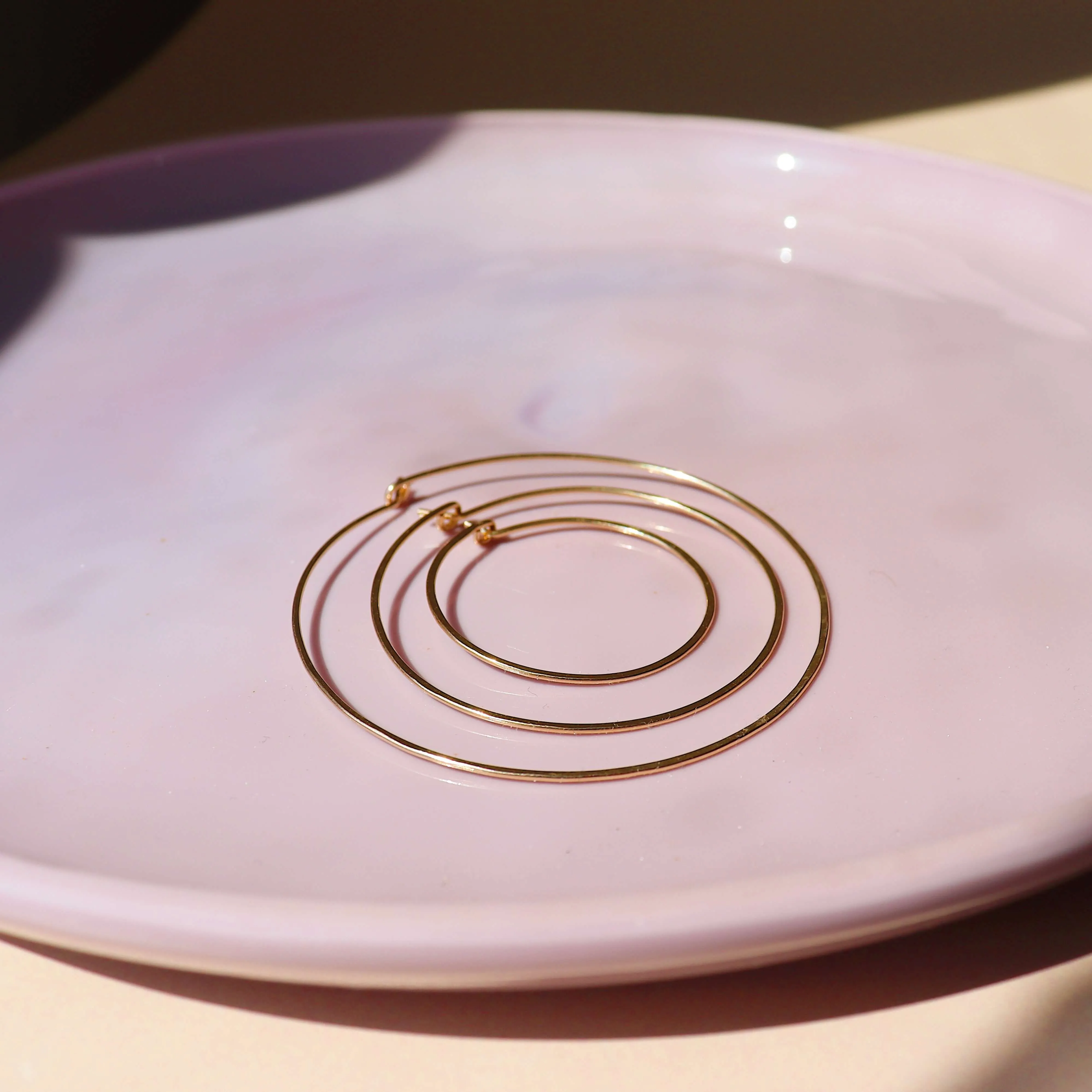 Token Jewelry | Organic Hoops - 14k Rose Gold Fill / X-Large sold by Fort product image thumbnail 4