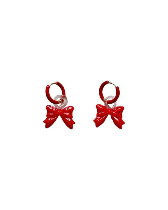 Notte | Little Bow Peep Earrings - Red sold by Fort