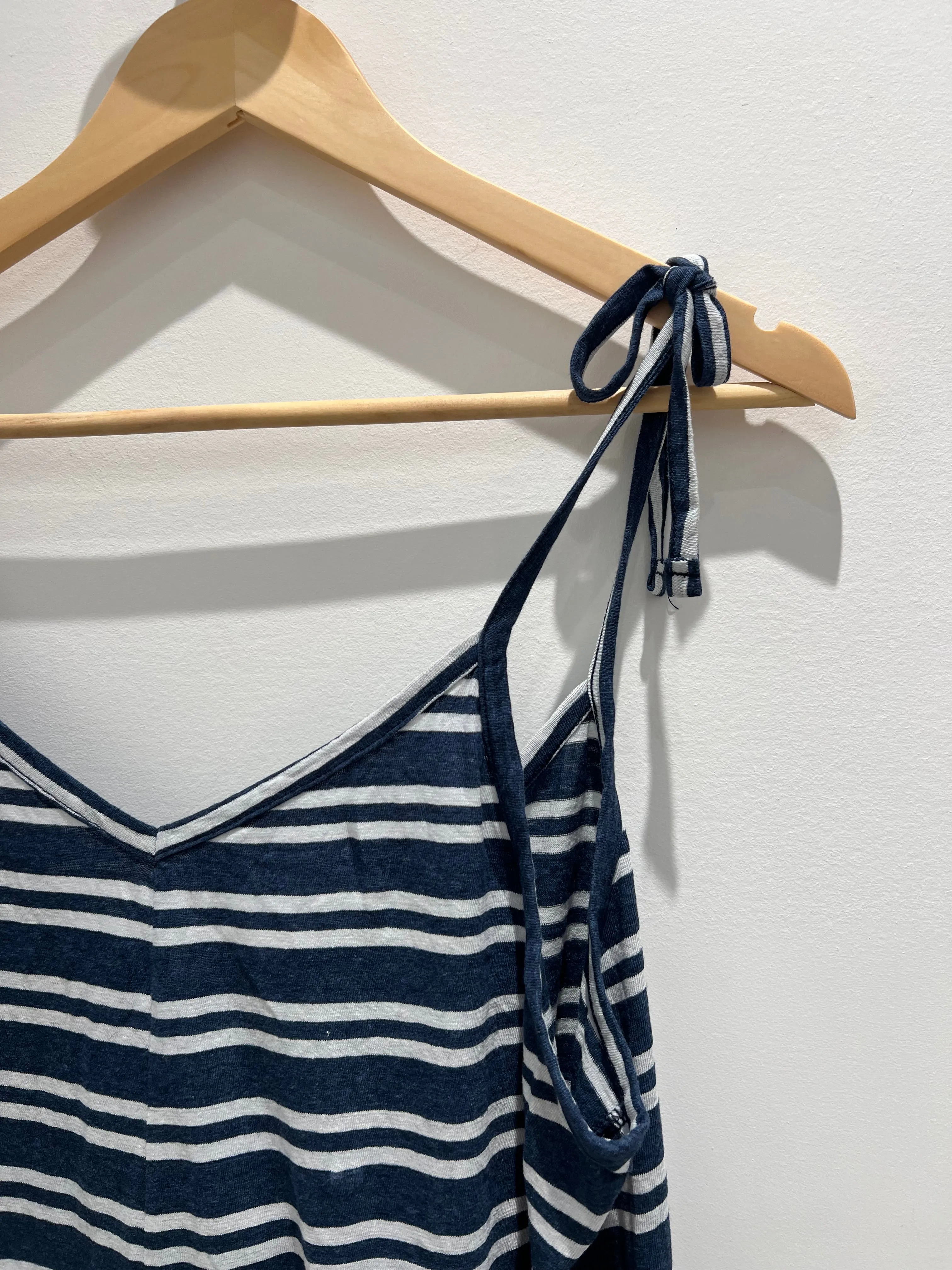 Jungmaven | Sespe Romper Short - Blue/White Stripe sold by Fort product image thumbnail 3
