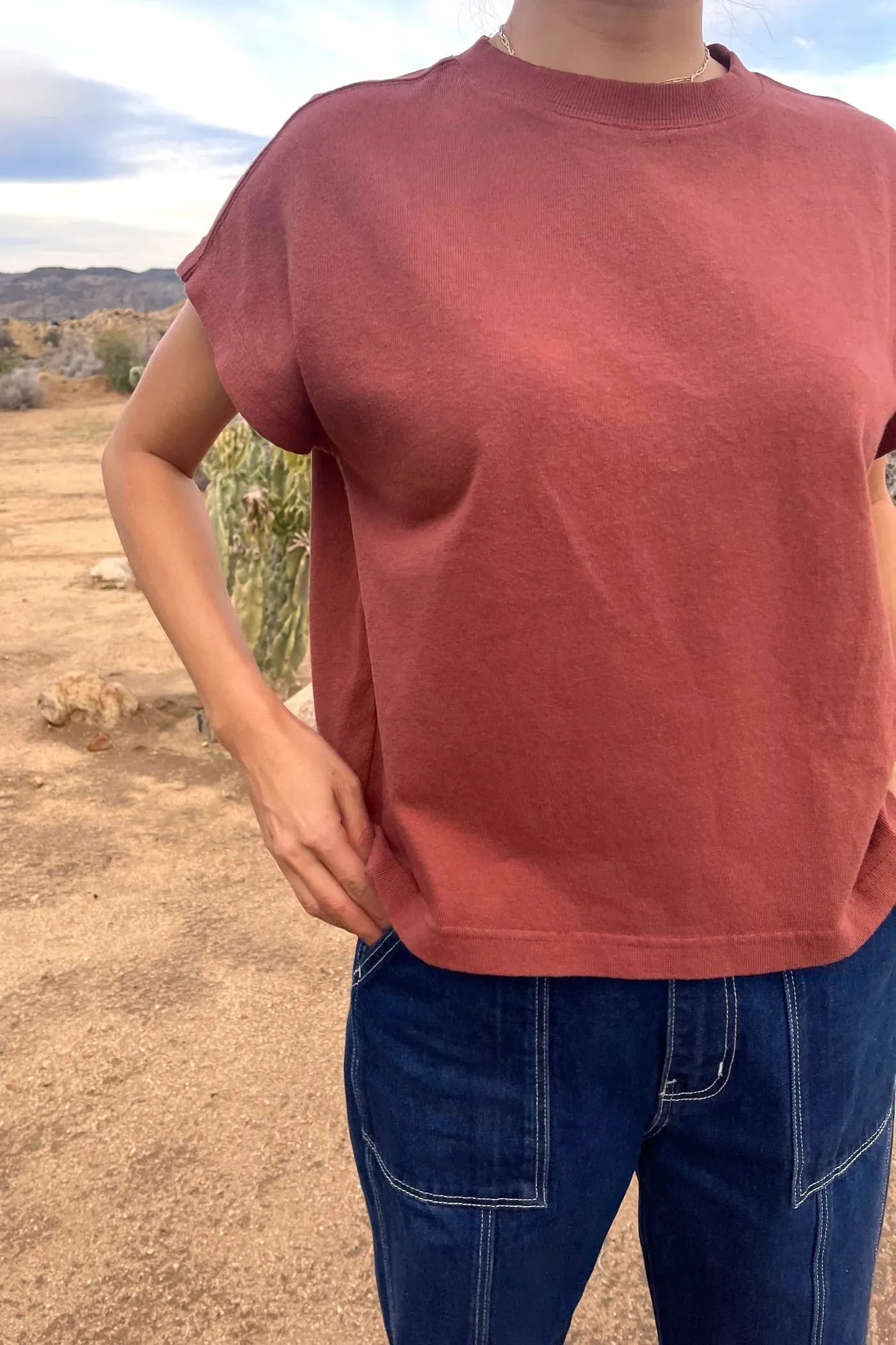 Le Bon Shoppe | Jeanne Tee - Brick sold by Fort product image thumbnail 2