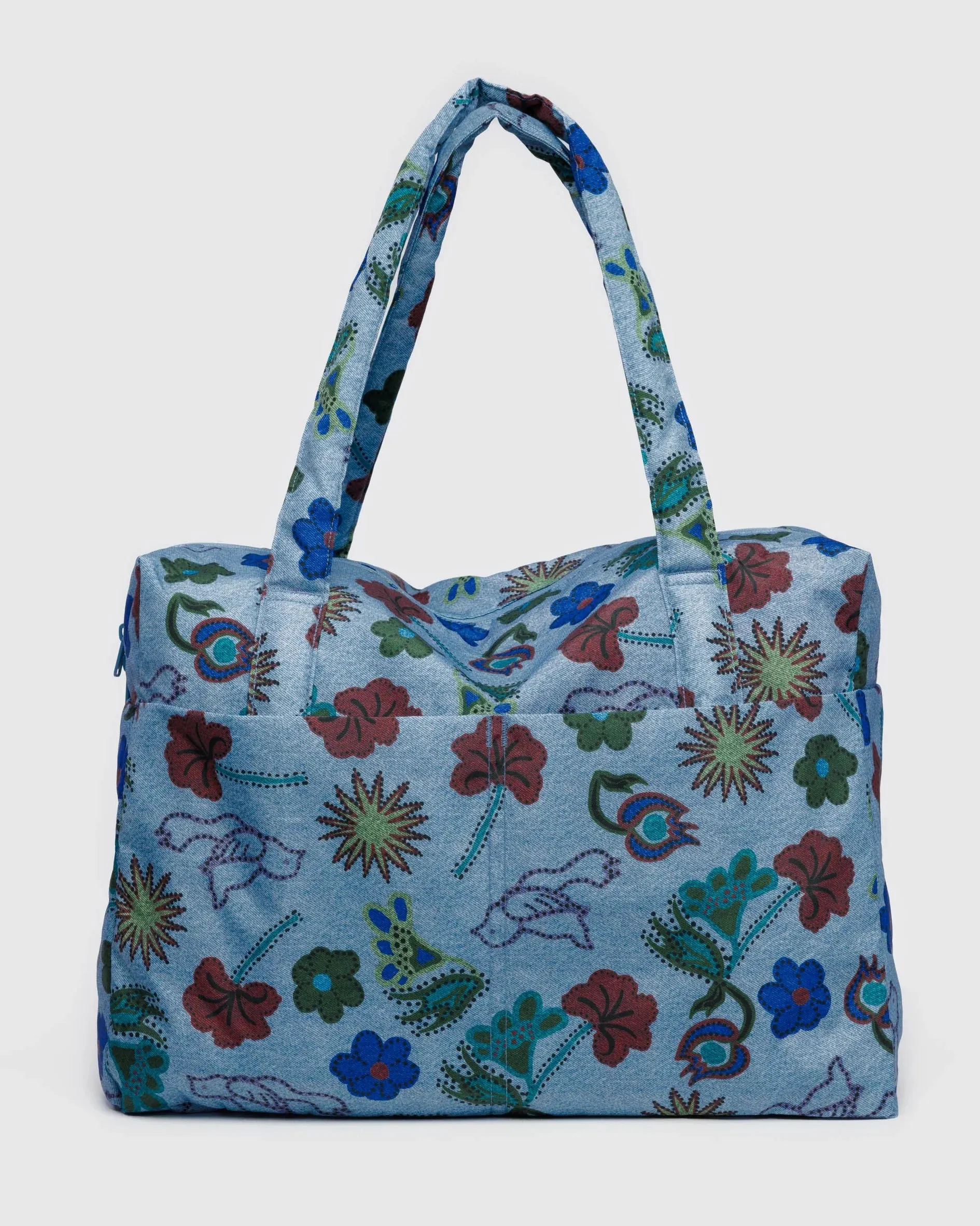 Baggu | Cloud Carry- On - Digital Denim Birds sold by Fort product image thumbnail 3