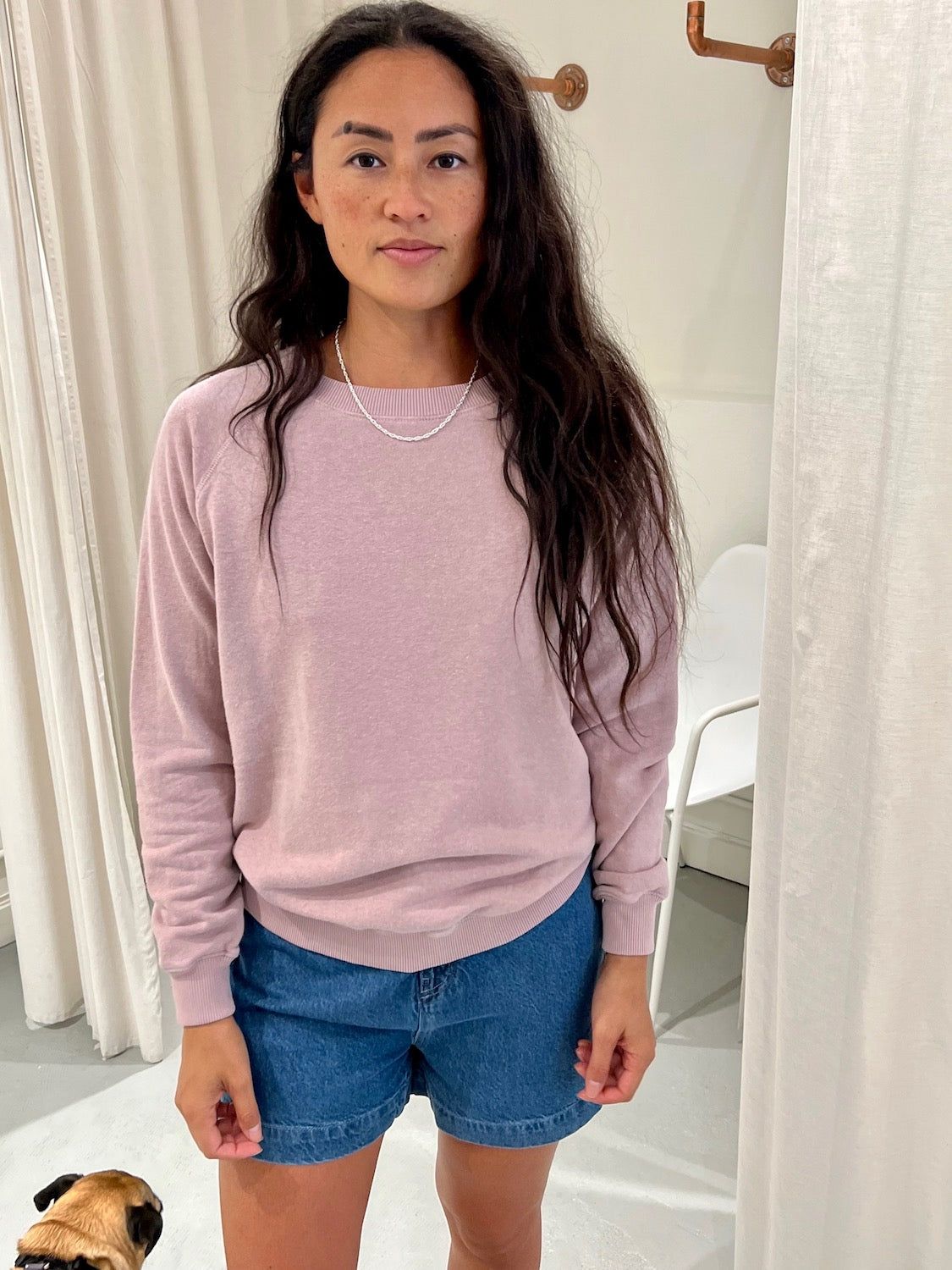 Jungmaven | Bonfire Raglan Sweatshirt - Rose Quartz see sold by Fort product image thumbnail 2