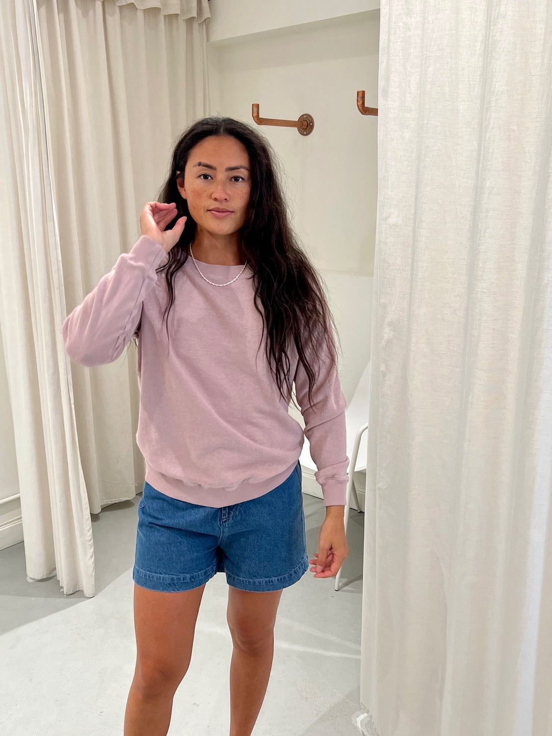 Jungmaven | Bonfire Raglan Sweatshirt - Rose Quartz see sold by Fort